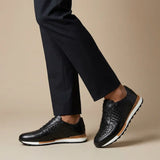 Alessandro — Flettet Læder Sneakers