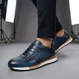 Alessandro — Flettet Læder Sneakers