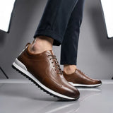 Lucano - Læder Sneakers med Mikroperforering