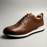 Lucano - Læder Sneakers med Mikroperforering