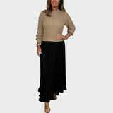 Chiara | Striktrøje og Plisseret Nederdel Sæt