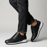 Lucano - Læder Sneakers med Mikroperforering