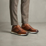 Alessandro — Flettet Læder Sneakers