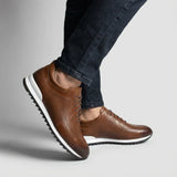 Lucano - Læder Sneakers med Mikroperforering