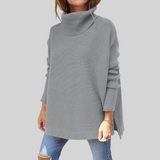 ANNELISE Oversize Pullover med Høj Krave