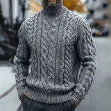Harald | Vintage Sweater med Høj Krave