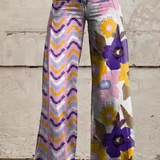 AKIRA | Boho Bukser med Blomsterprint