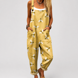 Komfortable Trykte Dungarees