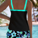 Laluna® | Elegant To-delt Tankini Sæt til Strand