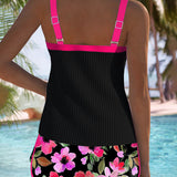 Laluna® | Elegant To-delt Tankini Sæt til Strand