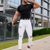 Vega Michele™ Hvide Strippede Jeans