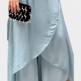 Flavia | Bred Top og Asymmetrisk Nederdel - Komplet Sæt