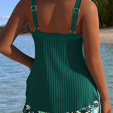 Laluna® | Stribet tankini med matchende strandbukser - To dele