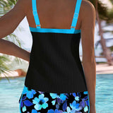 Laluna® | Elegant To-delt Tankini Sæt til Strand
