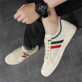 Strikkede Sneakers Marco med Tricolor Bånd