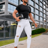 Vega Michele™ Hvide Strippede Jeans