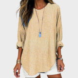 Rhea | Stribet Bluse i Kvalitetsmateriale