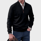 Malik | Elegant Herresweater med Lynlås