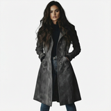 Giulia | Lang Suede Frakke