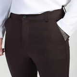 Giorgio™ Astino Stretchbukser - Mørkebrun Elegance