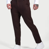Giorgio™ Astino Stretchbukser - Mørkebrun Elegance