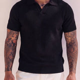 Donato™ | Polo Tambil Nera - Elegant Sort Polo