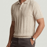 Beige Strikket Polo Dante - Basilio™