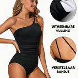 Badedragt Grace med Én Skulder – Elegant Svømmetøj til Den Moderne Kvinde