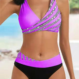 Bikini Mona - Print i varme nuancer