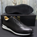 Lucano - Læder Sneakers med Mikroperforering