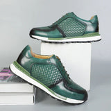 Alessandro — Flettet Læder Sneakers