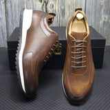 Lucano - Læder Sneakers med Mikroperforering