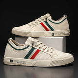Strikkede Sneakers Marco med Tricolor Bånd