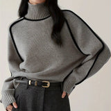 EMILIE Turtleneck Striktrøje