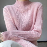 Fluffonia™ | Højhalset Sweater i Luksuriøs Uld
