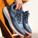 Vittorio Vævet Læder Sneaker Oxford
