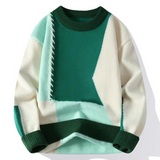 Bruno | Lækkert patchwork sweater i stilfuldt design