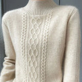 Fluffonia™ | Højhalset Sweater i Luksuriøs Uld