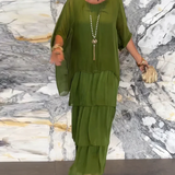 Lara | Elegant Maxi Kjole i Let Viskose
