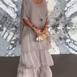 Lara | Elegant Maxi Kjole i Let Viskose
