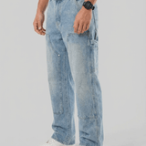 Fulvio™ | Tadeo Carpenter Jeans - Lys Blå Herre