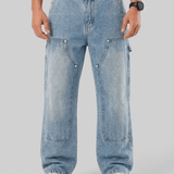 Fulvio™ | Tadeo Carpenter Jeans - Lys Blå Herre