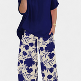 Elena | To-delt blomsteroutfit med afslappet stil