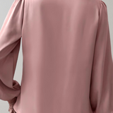 Quinn V-udskæring Elegant Bluse med Lange Ærmer