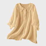 Adele | Elegant Linned Bluse
