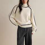 EMILIE Turtleneck Striktrøje