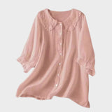 Adele | Elegant Linned Bluse