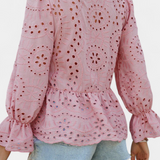 Boheme Top i Pizzo Kayden med Flydende Snit