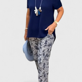 Silvia | Elegant To-Piece Suit med Struktureret Snit
