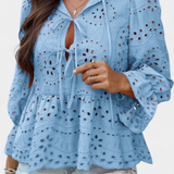 Boheme Top i Pizzo Kayden med Flydende Snit